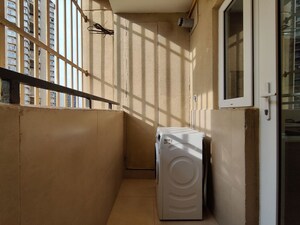 Bathroom in  Apartment at Bhartiya Nikoo Homes Phase 2, Thanisandra Main Road – for Rent