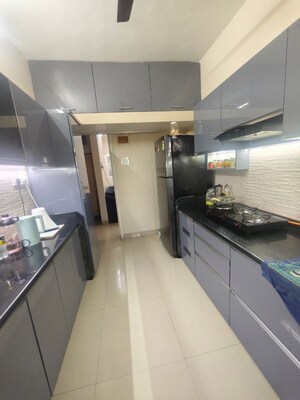 Kitchen in 2 BHK Apartment at Haware Tiara, Kharghar – for Rent