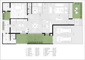 Floor Plan in 4 BHK Villa at Dehgam – for Sale
