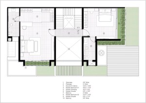 Floor Plan in 4 BHK Villa at Dehgam – for Sale