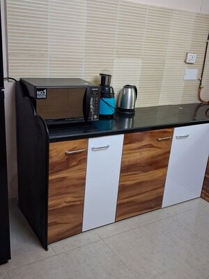 Kitchen in 1 RK Apartment at Dnyaneshwar Mauli CHS, Seawoods – for Rent
