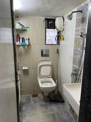 Bathroom in 1 BHK Apartment at Kedarnath CHS Khar, Khar West – for Rent