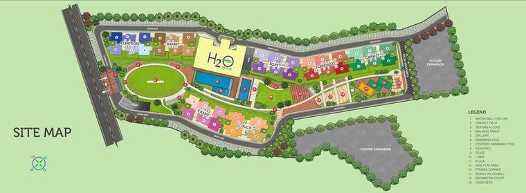 Master Plan, ideal-aquaview 4 Bedroom 1950 Sq.Ft. Apartment In Mahish Bathan Kolkata 10586008