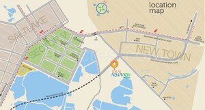 4 BHK Apartment – Map Location View at Ideal Aquaview, Mahish Bathan - for Rent