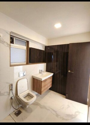 Bathroom in 1 BHK Apartment at Transcon Triumph Tower, Andheri West – for Rent