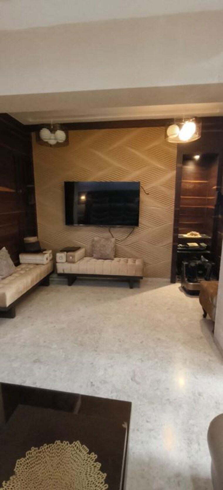 Living Room, k-rahega-palm-springs 4 Bedroom 1800 Sq.Ft. Apartment In Malad West Mumbai 10586097
