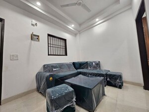Living Room in 1 BHK Apartment at Freedom Fighters Enclave – for Rent