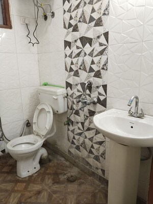 Bathroom in 2 BHK Apartment at Panchsheel Vihar – for Rent