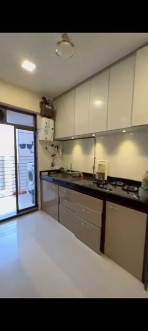 Kitchen in 2 BHK Apartment at Sethia Green View, Goregaon West – for Rent
