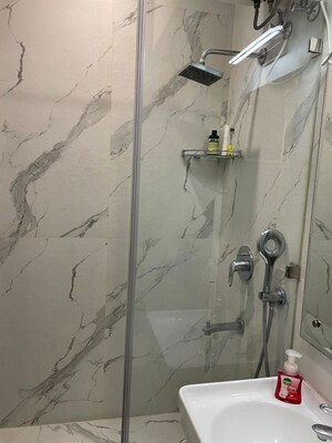 Bathroom in 3 BHK Apartment at DLF The Carlton Estate, Dlf Phase V – for Rent