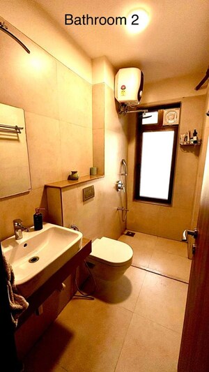 Bathroom in 2 BHK Apartment at K Raheja Ascencio, Chandivali – for Rent