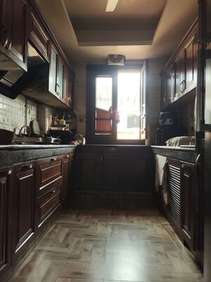 Kitchen in 3 BHK Builder Floor at East Of Kailash – for Sale