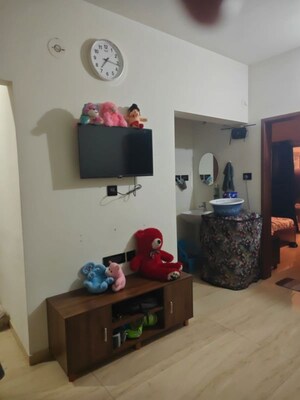 Living Room in 1 BHK Apartment at VTP Cygnus, Kharadi – for Sale