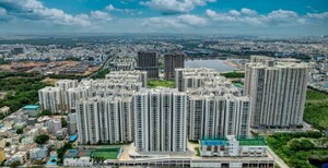 3 BHK Apartment – Exterior View View at Cybercity Rainbow Vistas Rock Gardens, Hi Tech City - for Rent