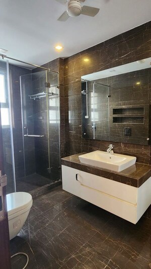 Bathroom in 3 BHK Builder Floor at Safdarjung Enclave – for Rent