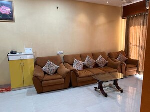 Living Room in 2 BHK Apartment at K Raheja Heights, Malad East – for Rent