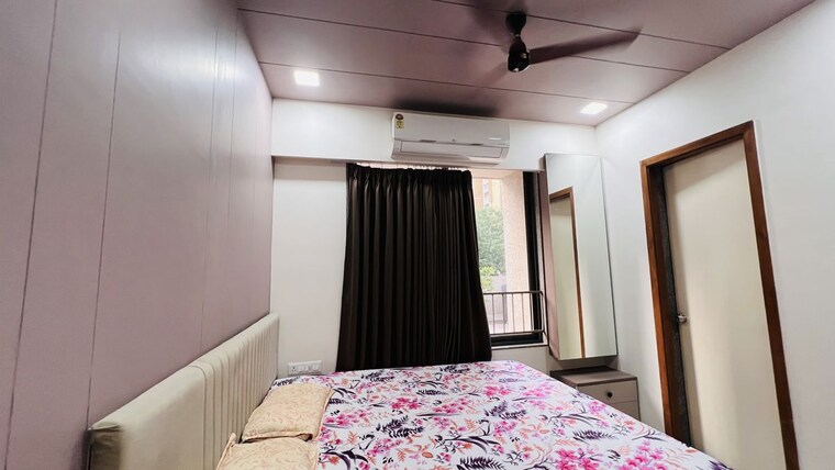 Bedroom, shaligram-prime 3 Bedroom 1800 Sq.Ft. Apartment In Ghuma Ahmedabad 10586463