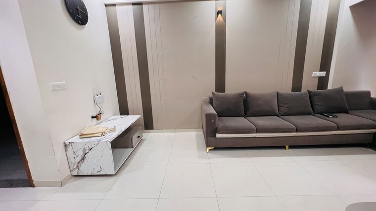 Living Room, shaligram-prime 3 Bedroom 1800 Sq.Ft. Apartment In Ghuma Ahmedabad 10586463