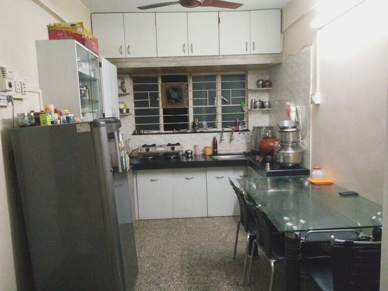 Kitchen, karan-woodz 2 Bedroom 1000 Sq.Ft. Apartment In Warje Pune 10586459