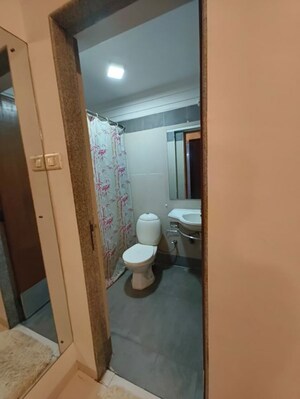 Bathroom in 2 BHK Apartment at Lokhandwala Harmony, Worli – for Rent