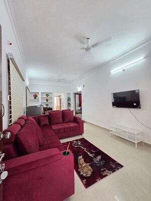 Living Room in 2 BHK Apartment at Sri Sai Ayyapa Sadan, Madhapur – for Rent