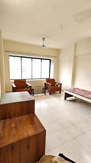 Living Room in 3 BHK Apartment at Doordarshan CHS, Goregaon East – for Rent