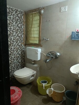 Bathroom in 2 BHK Apartment at New Evershine Gardens, Vasai West – for Rent