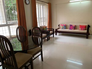 Living Room in 2 BHK Apartment at Bhusari Colony – for Rent