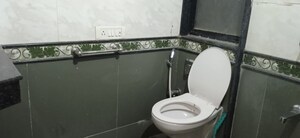 Bathroom in 3 BHK Apartment at Goyal Lakshchandi Heights, Goregaon East – for Rent
