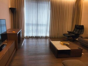 Living Room in 5 BHK Apartment at Panchshil Trump Towers, Kalyani Nagar – for Rent