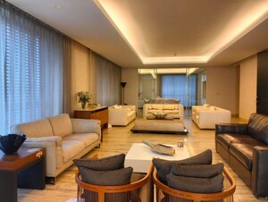 Living Room in 5 BHK Apartment at Panchshil Trump Towers, Kalyani Nagar – for Rent