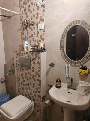 Bathroom in 3 BHK Builder Floor at Green Fields Colony – for Rent