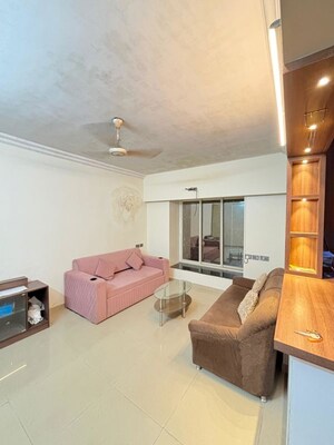 Living Room in 1 BHK Apartment at Mantri Serene, Goregaon East – for Rent