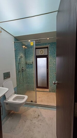 Bathroom in 3 BHK Apartment at Worli Sea Face – for Rent