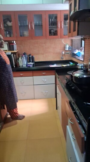 Kitchen in 2 BHK Apartment at Reflex Satnam Apartment, Cuffe Parade – for Rent