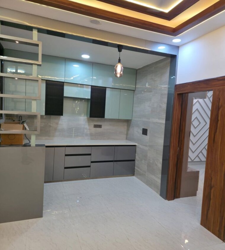 Kitchen, maya-homes 3 Bedroom 1350 Sq.Ft. Builder Floor In Indrapuram Ghaziabad 10586817