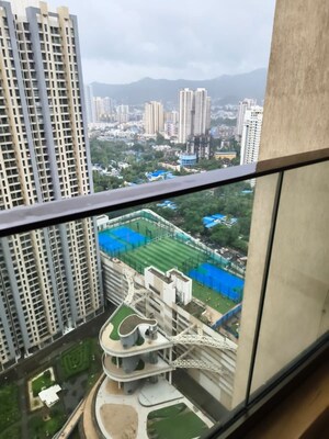 Balcony in 2 BHK Apartment at Raymond Ten X Habitat, Pokhran Road No Two – for Rent