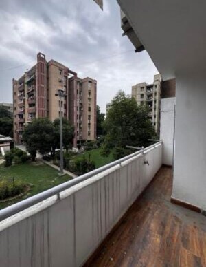 Balcony in 3 BHK Apartment at Sector 6 Dwarka – for Rent