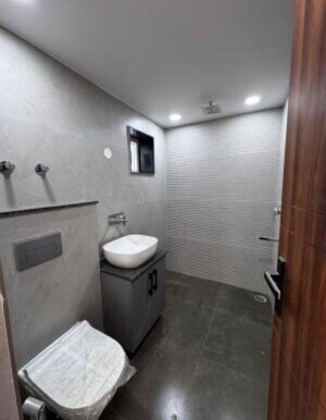 Bathroom in 3 BHK Apartment at Sector 6 Dwarka – for Rent