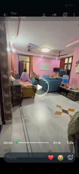 Living Room in 4 BHK Builder Floor at Sector 1 Vaishali – for Sale