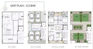Floor Plan in 2.5 BHK Apartment at M3M Antalya Hills, Sector 79 – for Sale