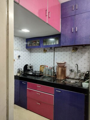 Kitchen in 1 BHK Apartment at MHADA Prakash Cotton Mill, Lower Parel – for Rent