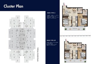 Floor Plan in 3 BHK Apartment at Nowara Nakshatra, Farukh Nagar Sector 3 – for Sale