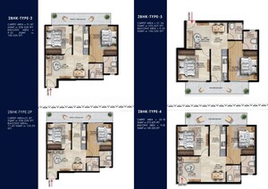 Floor Plan in 3 BHK Apartment at Nowara Nakshatra, Farukh Nagar Sector 3 – for Sale