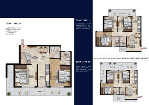 Floor Plan in 3 BHK Apartment at Nowara Nakshatra, Farukh Nagar Sector 3 – for Sale