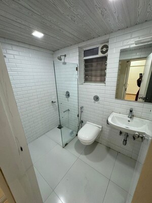 Bathroom in 2 BHK Apartment at Mangal Darshan Apartment, Bandra West – for Rent