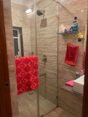 Bathroom in 2 BHK Apartment at Mangal Darshan Apartment, Bandra West – for Rent