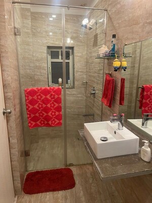 Bathroom in 2 BHK Apartment at Mangal Darshan Apartment, Bandra West – for Rent