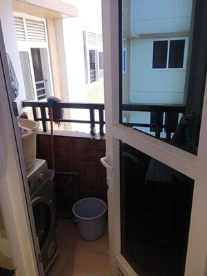 Balcony in 2 BHK Apartment at Aparna Sarovar Zenith, Nallagandla – for Rent