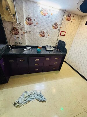 Kitchen in 1 RK Apartment at Sukh Sagar Society, Prabhadevi – for Rent